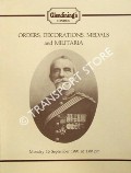 Book cover of Orders, Decorations, Medals and Militaria - 16 September, 1991 by Glendining's London